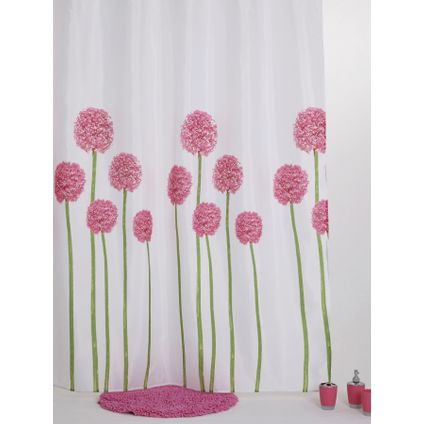 Allibert douchegordijn Blossom polyester 180x200cm