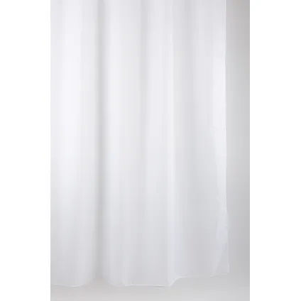 Rideau de douche Allibert Albin polyester blanc 120x200cm