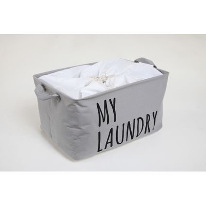 Sac à linge Allibert My Laundry polycoton gris