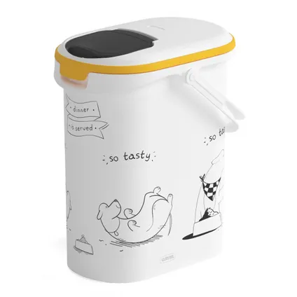 Curver voedselcontainer Dis hond wit 10L 4kg