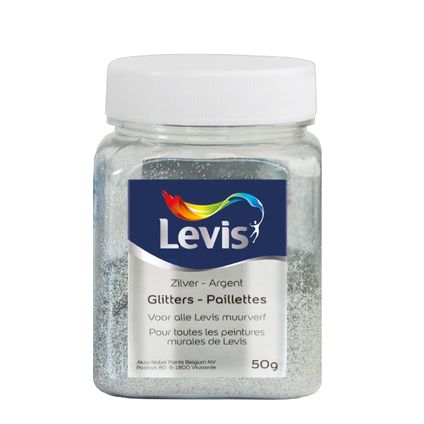 Levis Glitter voor muurverf Ambiance blauw 50gr