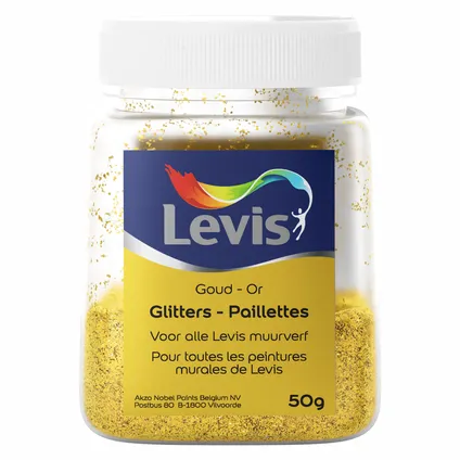 Levis Glitter voor muurverf Ambiance goud 50gr 3