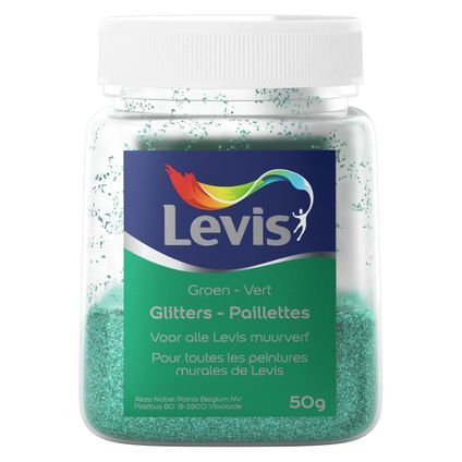 Levis Glitter voor muurverf Ambiance groen 50gr