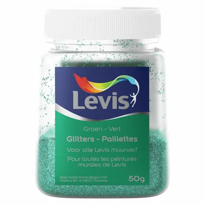 Levis Glitter voor muurverf Ambiance groen 50gr 3