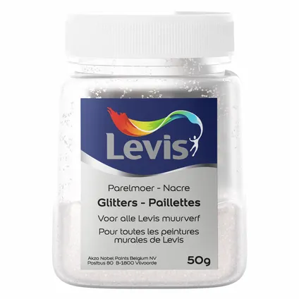 Levis glitters voor muurverf parelmoer 50gr 3