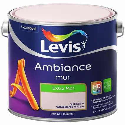 Levis muurverf Ambiance Mur suikerspin extra mat 2,5L 5