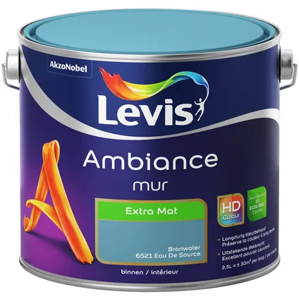 Levis muurverf Ambiance Mur bronwater extra mat 2,5L 2
