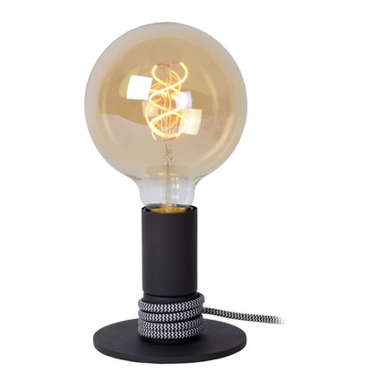 Lucide tafellamp Marit zwart ⌀10cm E27