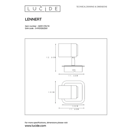 Lucide plafondspot Lennert chroom GU10 5W 7