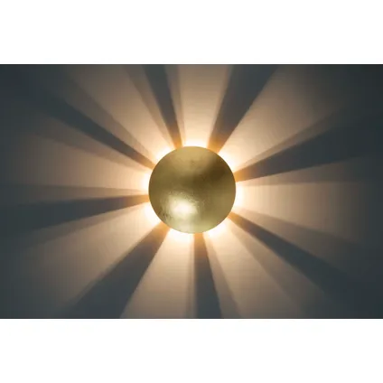 Brilliant wandlamp Sunset messing ⌀16,5cm G9 2