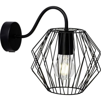 Brilliant wandlamp Noris zwart E27