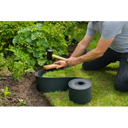 Nature tuinborder PE zwart 3mm - H15cmX10m 2