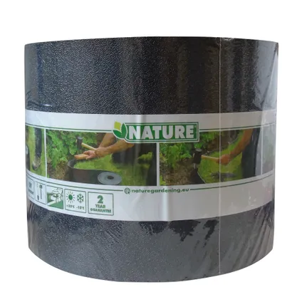 Nature tuinborder PE zwart 3mm - H15cmX10m 6