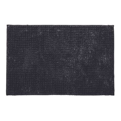 Tapis de bain Future Home Softy noir carbone polyester 50x80cm