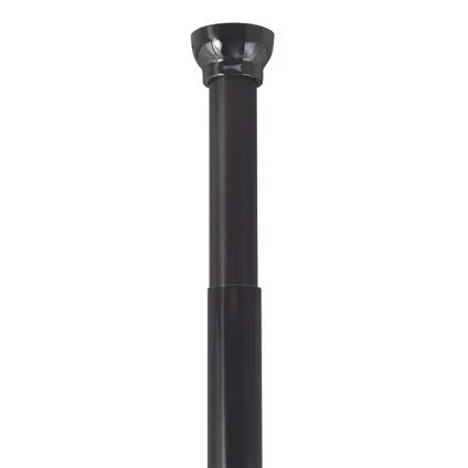 Barre de douche Spirella Kreta noire 75-125cm 3