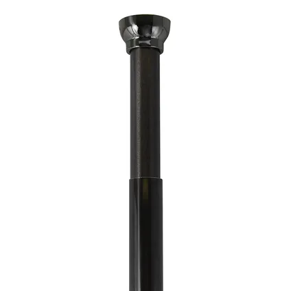 Barre de douche Spirella Kreta noire 125-220cm