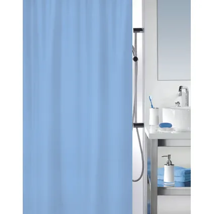 Rideau de douche MSV bleu 120cm 2