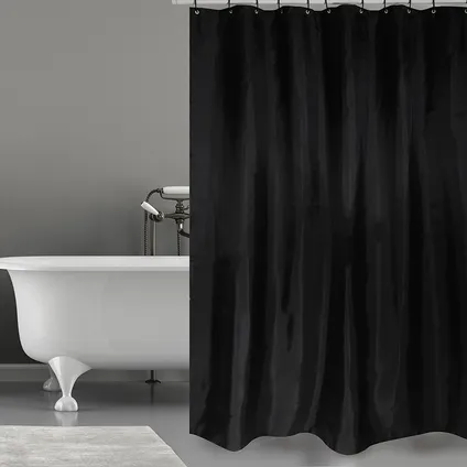 Rideau de douche MSV noir 180cm 2
