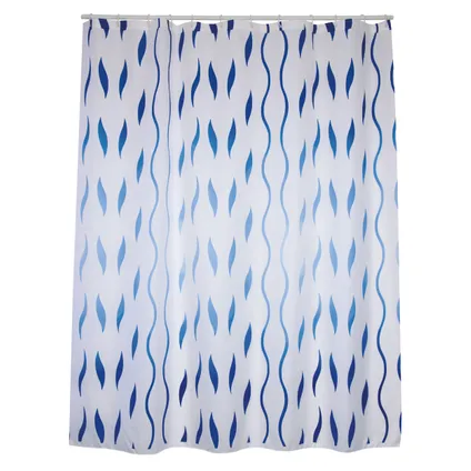 Rideau de douche MSV Seventies bleu 180cm