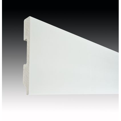 Mac Lean hoge plint - Watervast - Wit - 240cm - 15x120mm