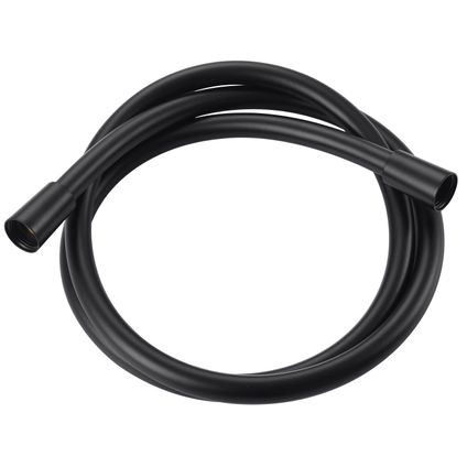 Flexible de douche AquaVive PVC noir mat 150cm