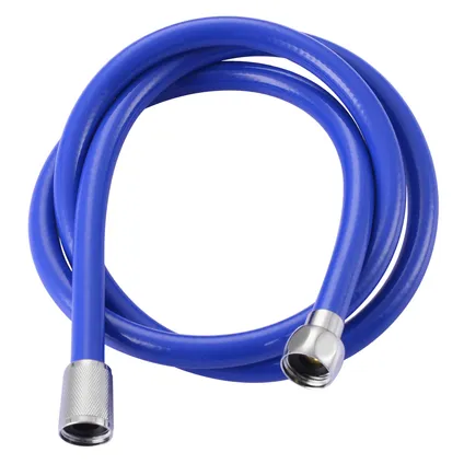 Flexible de douche AquaVive PVC bleu 150cm 2
