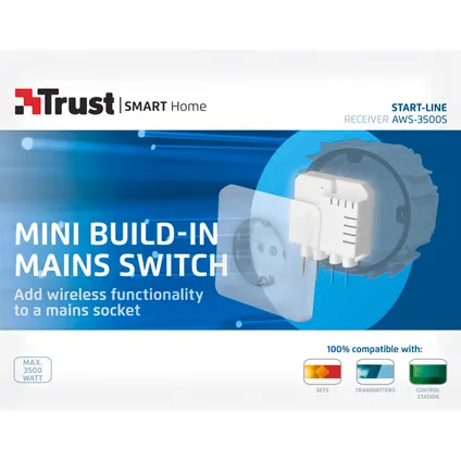 Trust Smart Home AWS-3500s inbouwschakelaar 3