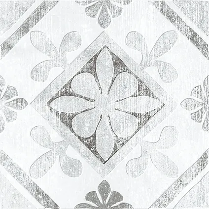 Wand- en vloertegel Marsylia - Keramiek - Grijs - 20x20cm - Pakketinhoud 1,2m² 2