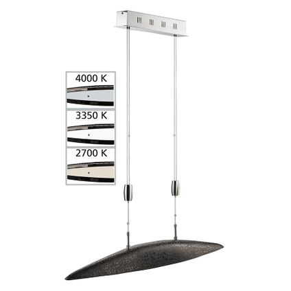 Fischer & Honsel hanglamp LED Colmar bruin 5x5,5W