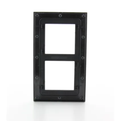 Plaque de recouvrement double Legrand horizontal/vertical noir Vanela Next 57 mm 4