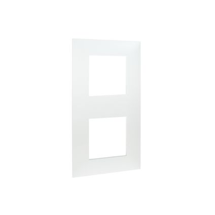 Plaque de recouvrement double Legrand horizontal/vertical blanc Vanela Next 71 mm