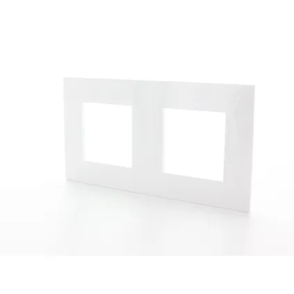 Plaque de recouvrement double Legrand horizontal/vertical blanc Vanela Next 71 mm 2