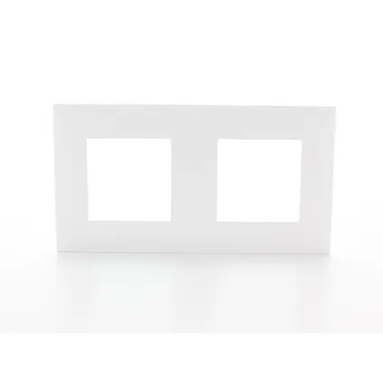 Plaque de recouvrement double Legrand horizontal/vertical blanc Vanela Next 71 mm 3