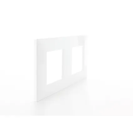 Plaque de recouvrement double Legrand horizontal/vertical blanc Vanela Next 71 mm 5