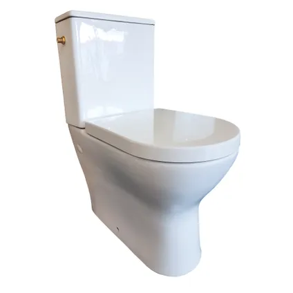 Allibert duoblok toilet Kobalt I Universele afvoerI Soft-close toiletzitting wit