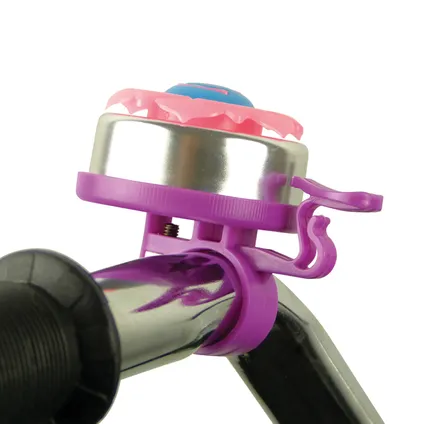 Dresco fietsbel Bloem roze 52mm 2