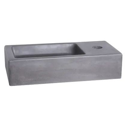 Differnz fonteinset/handdoekrek Jukon beton grijs/zwart 38,5cm 2