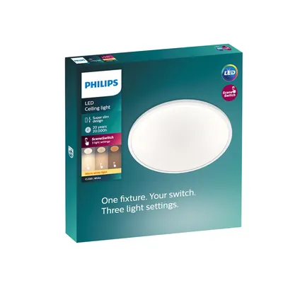 Philips plafonnier LED Superslim Sceneswitch 18W 2