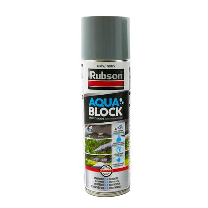 Spray d'étanchéité Rubson Aquablock gris 300ml