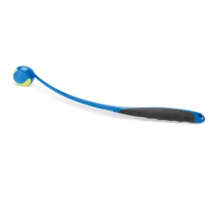 Beeztees hondenspeeltje tennisbal lanceerder blauw 62 cm 2
