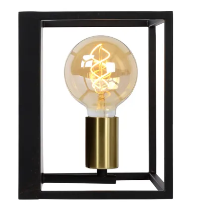 Lucide wandlamp Ruben zwart goud E27 3