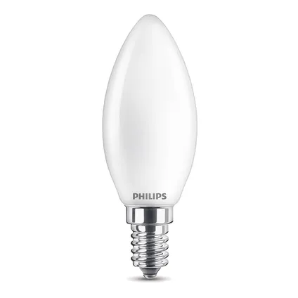 Ampoule LED bougie Philips Classic blanc froid 2,2W E14