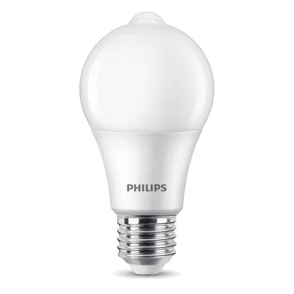 Ampoule LED Philips avec capteur A60 8W E27