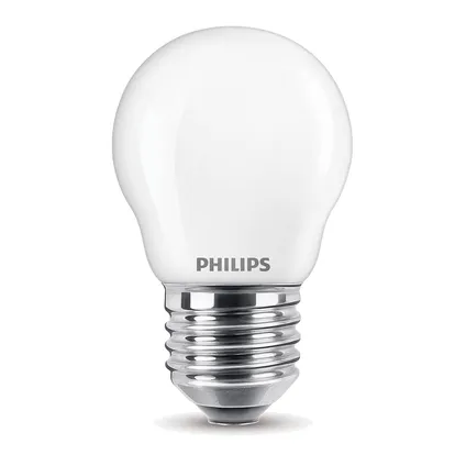 Ampoule LED sphérique Philips Classic blanc froid 2,2W E27