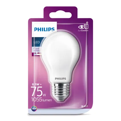 Philips LED-lamp Classic koel wit A60 8,5W E27 2