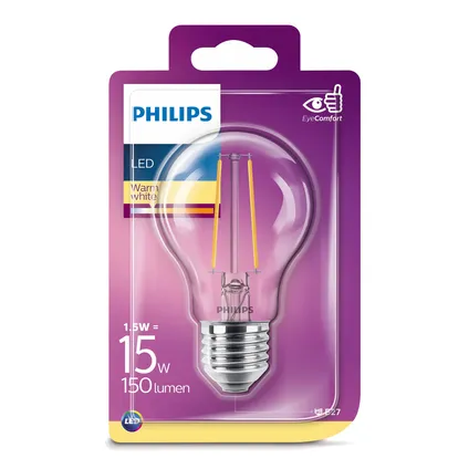 Philips LED-lamp Classic A60 1,5W E27 2