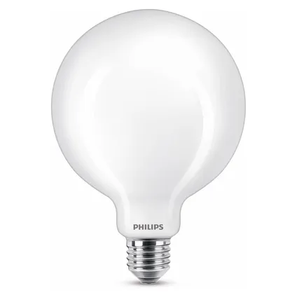Ampoule LED Philips G120 blanc chaud E27 7W 3
