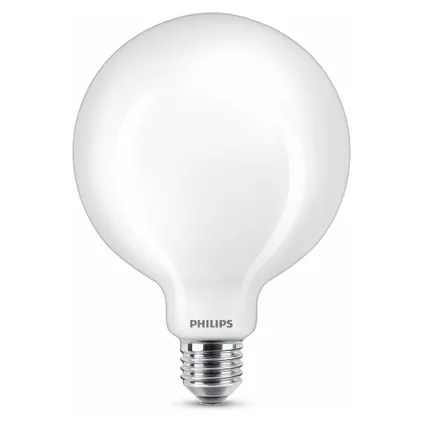 Ampoule LED Philips G120 blanc chaud E27 7W 8