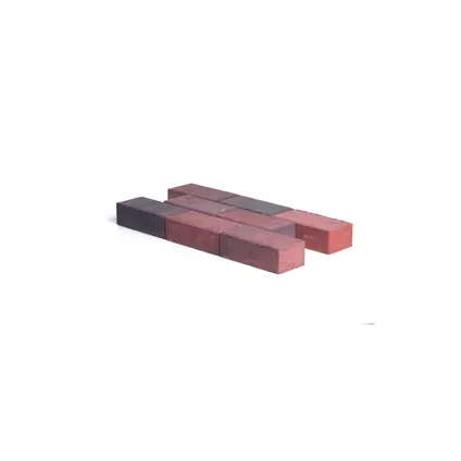 Coeck betonkeien in-line rood-zwart benor velling 3,5/5,5 22x11x7cm 420 stuks + palet