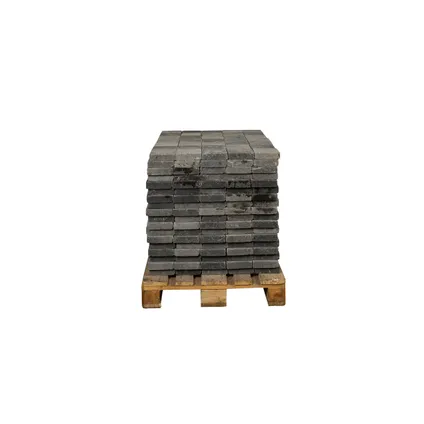Coeck kassei zwart-grijs getrommeld 15x15x4cm 630 stuks + palet 3004837 2